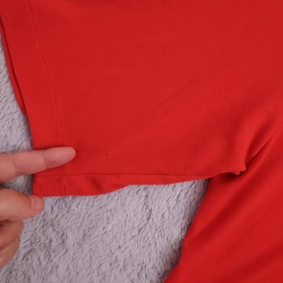 Vintage Champion Polo Shirt Mens Small Patriots Logo Red Golf Nylon Made in USA - Picture 8 of 14